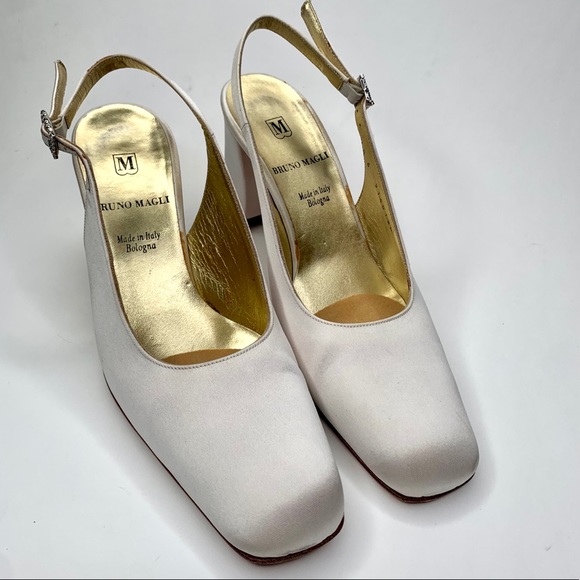 Bruno Magli Chablis White Crystal Ankle Dress Shoe - Picture 2 of 14